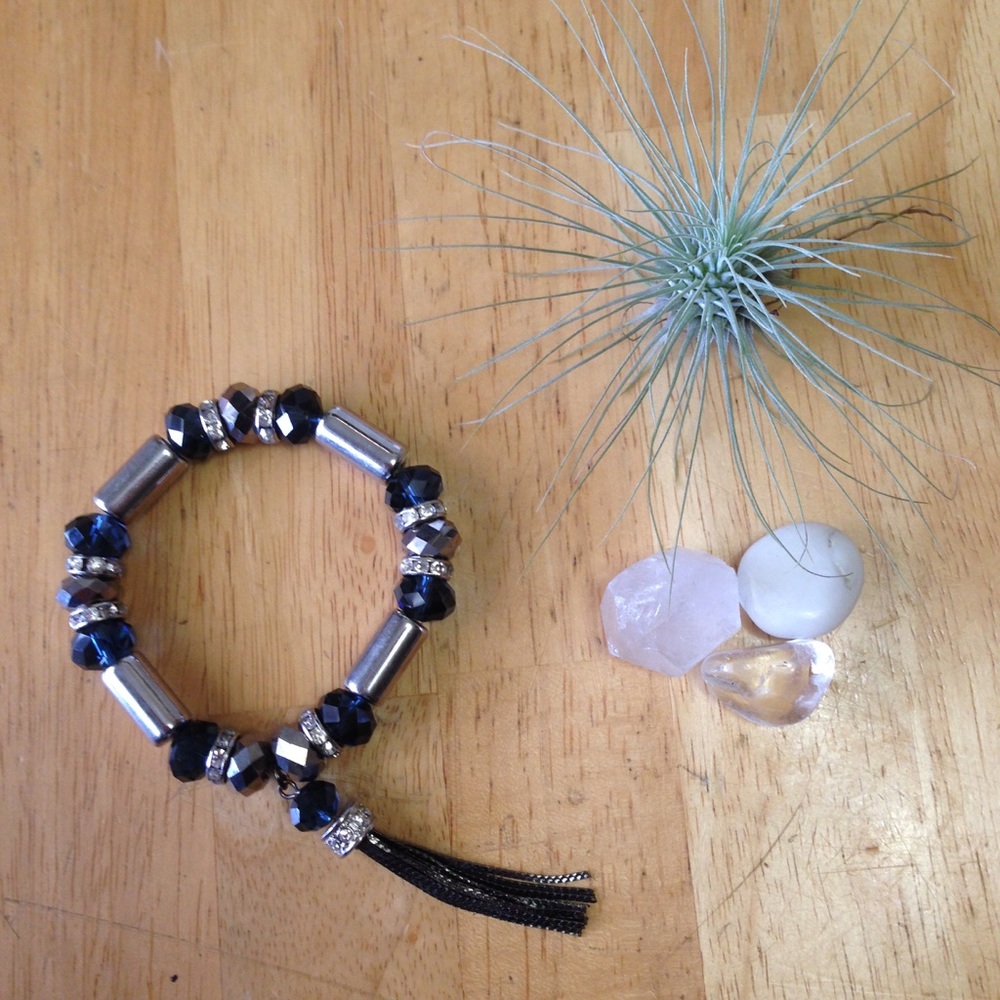 Free add on cut glass costume bracelet